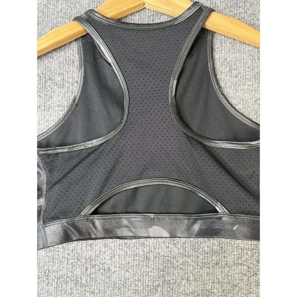 NIKE Dri FIT Sports Bra Womens‎ Medium Black Camo Racerback Me